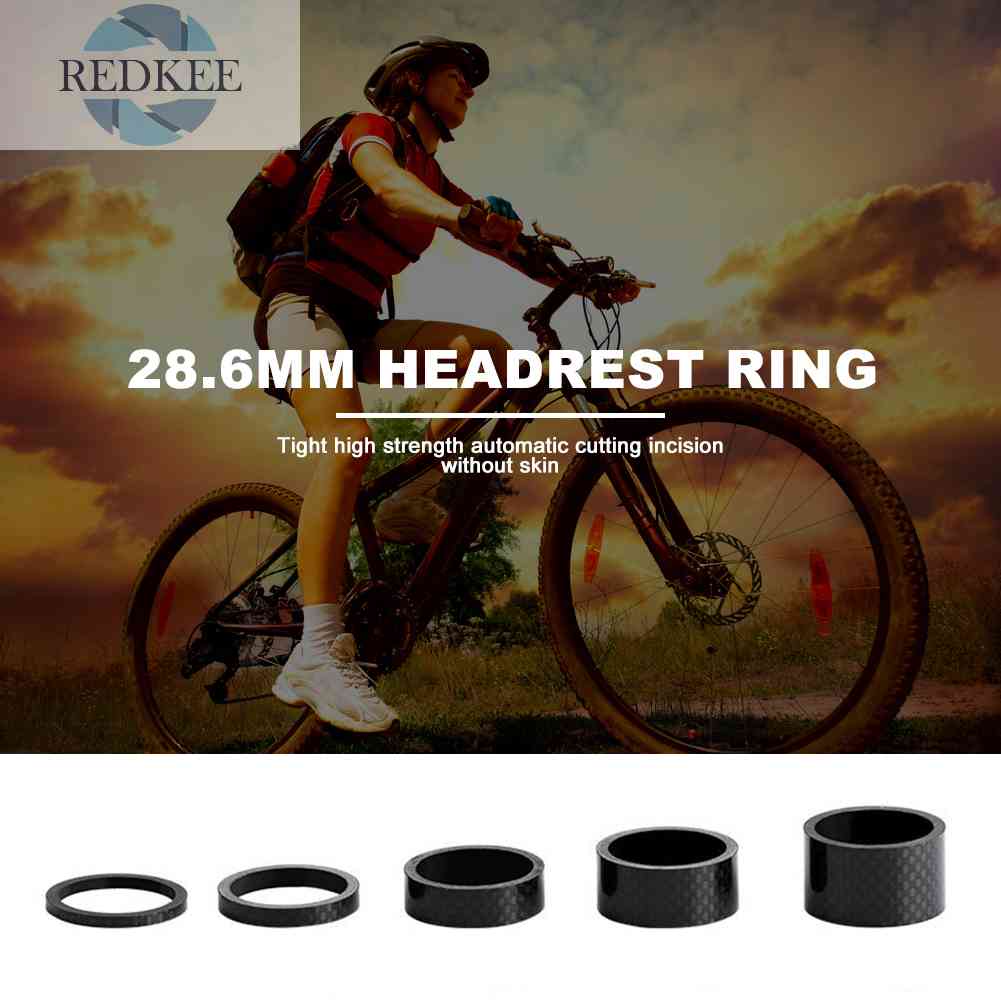 Vòng Đệm Cổ Bằng Sợi Carbon 28.6mm 3mm 5mm 10mm 15mm 20mm Cho Xe Đạp