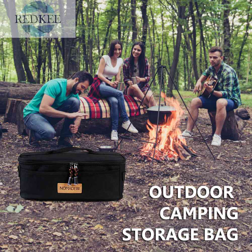 Túi Đựng Dụng Cụ Nấu Ăn 600D Bằng Vải Oxford Chống Thấm Nước Tiện Dụng Mang Theo Du Lịch Cắm Trại