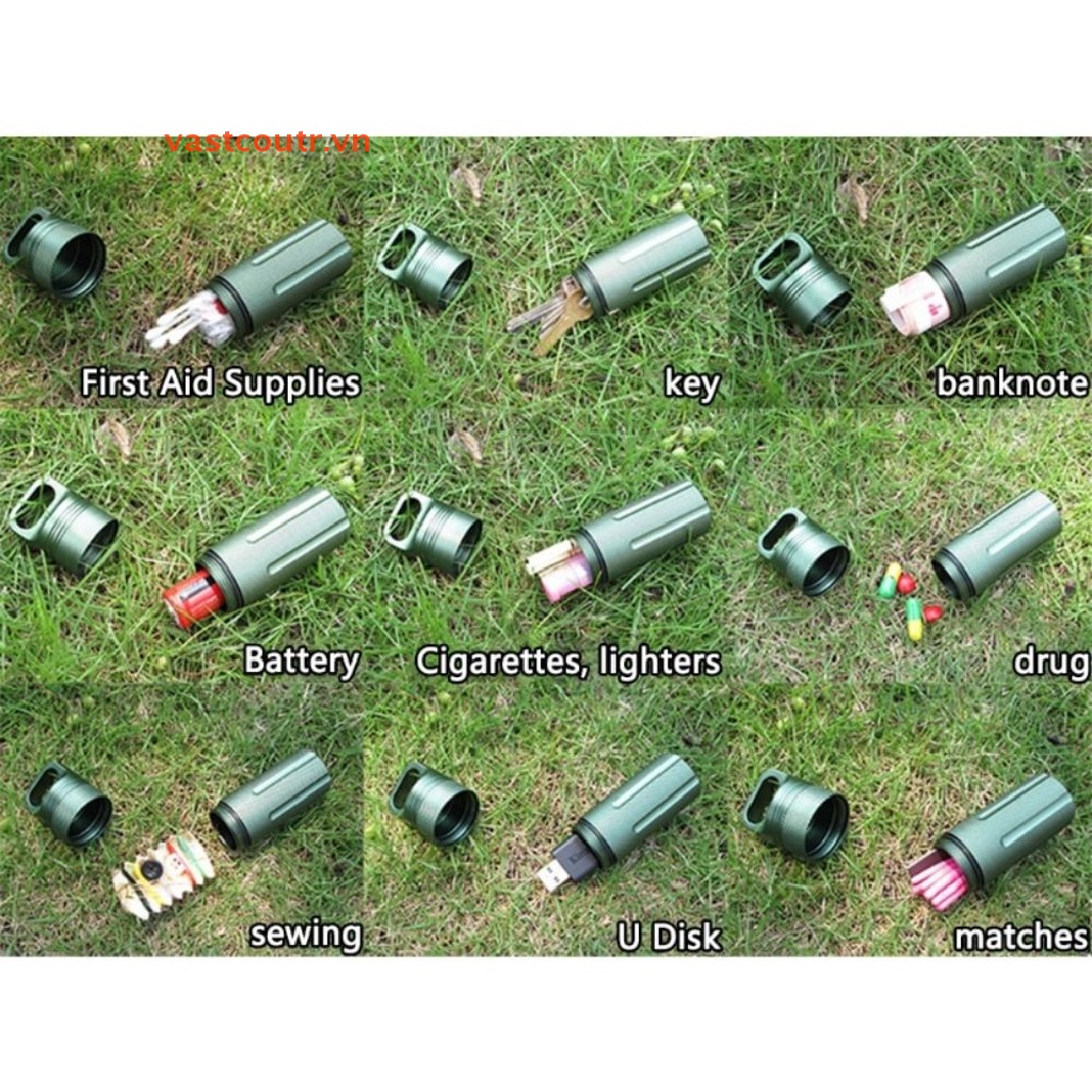 Bình Đựng Thuốc Bằng Hợp Kim Nhôm Tiện Dụng Khi Đi Dã Ngoại