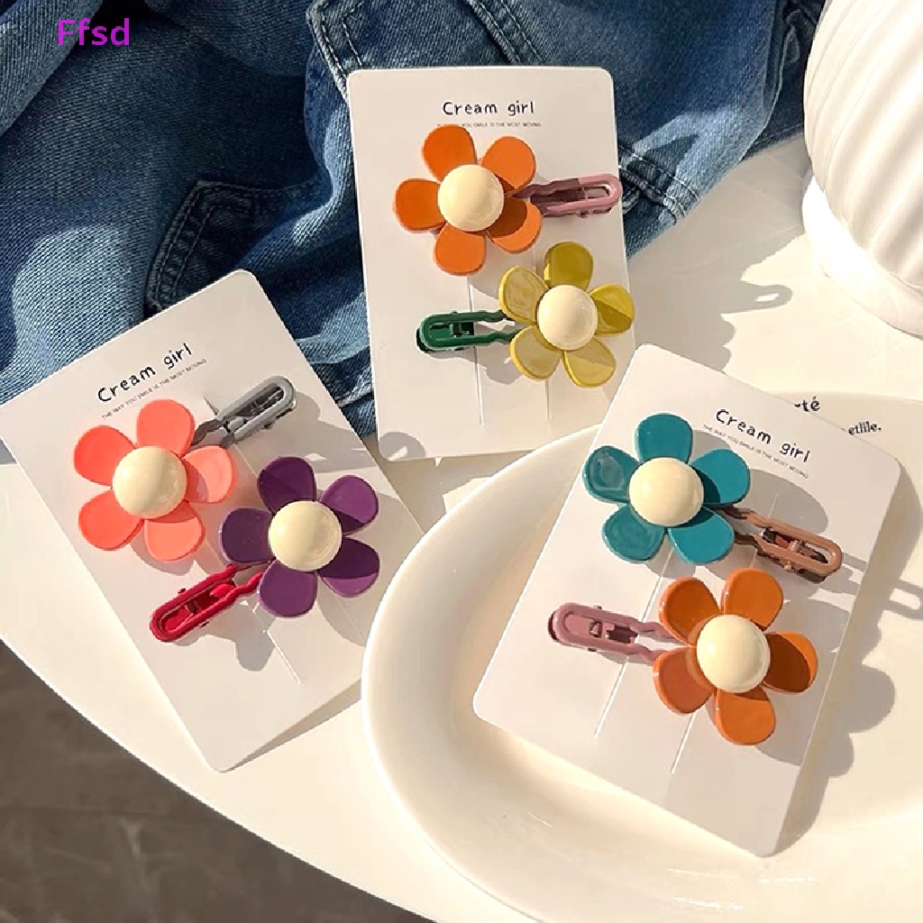 Kẹp Tóc Hình Hoa Nhiều Màu Sắc Ngọt Ngào Cho Nữ