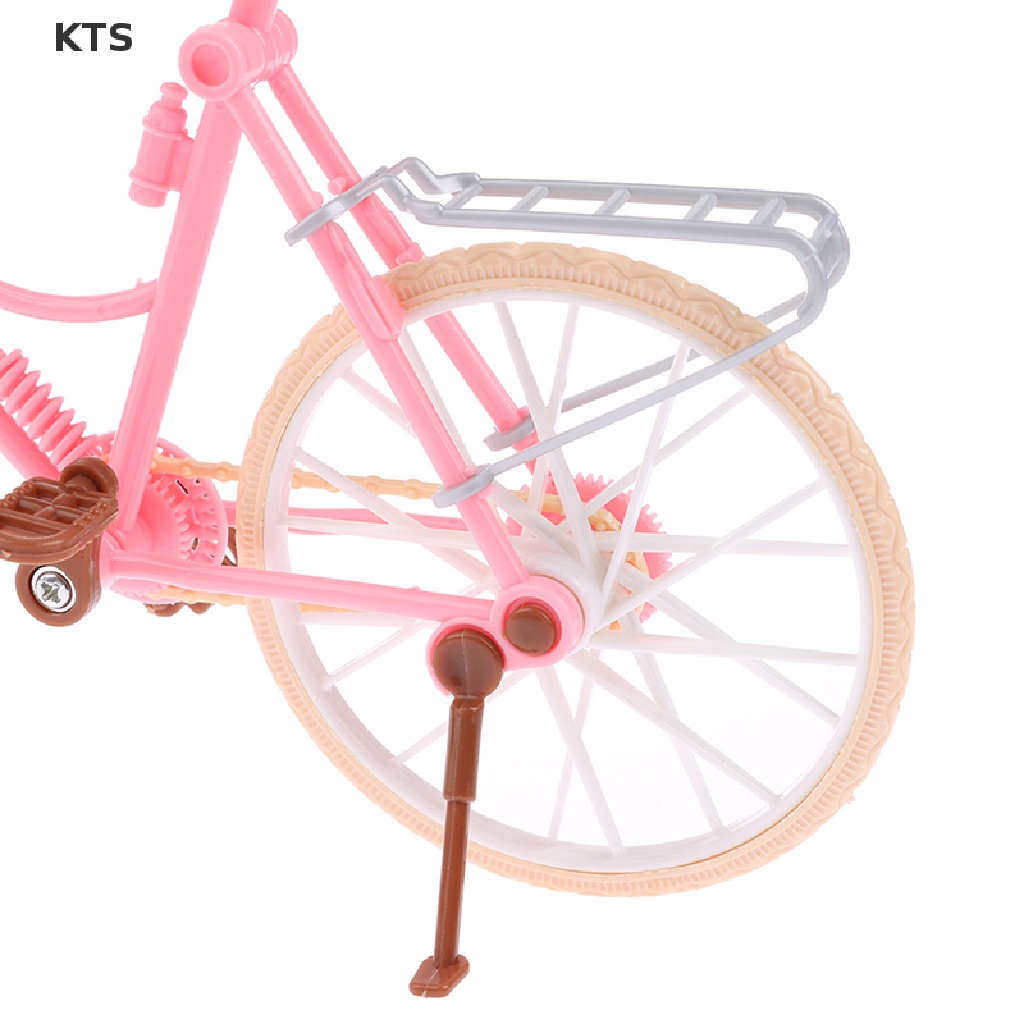 1 Bộ Xe Đạp Nhựa Mini Tỉ Lệ 1 / 6 Cho Nhà Búp Bê