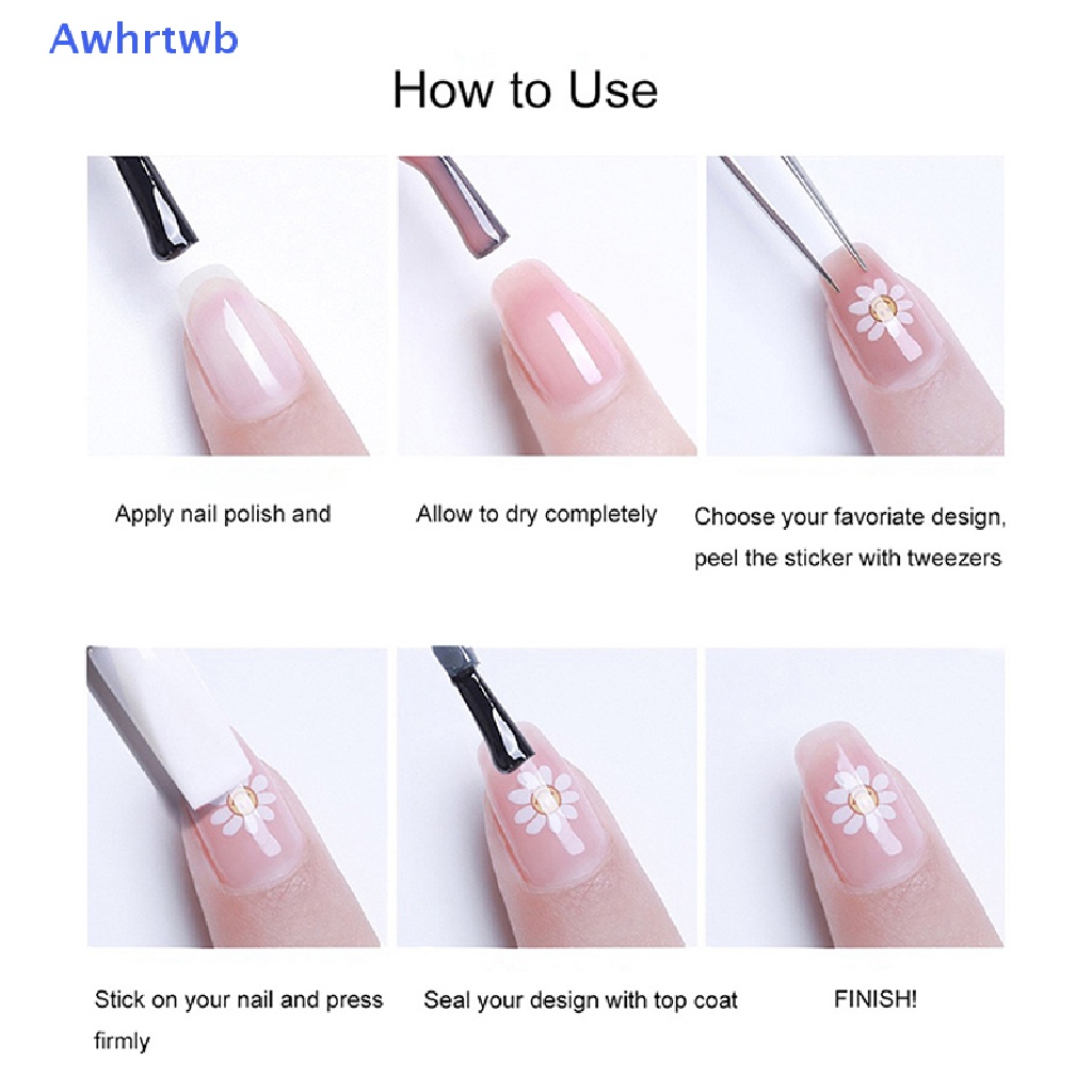 Miếng Dán Trang Trí Móng Tay Hình Nấm 5D Nhiều Màu Sắc Mới