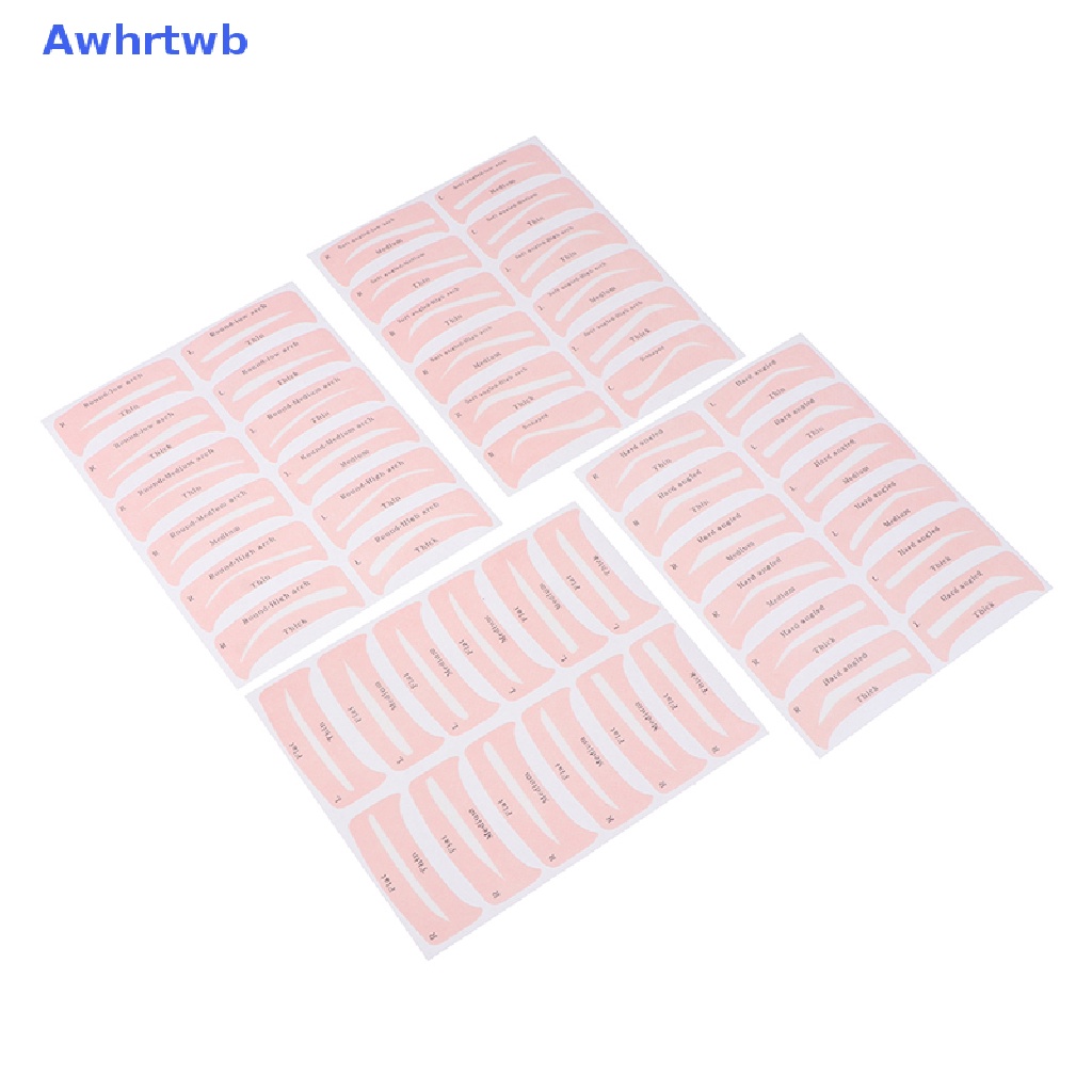 Set 24 Cặp Khuôn Hỗ Trợ Vẽ Lông Mày Tiện Dụng Mới