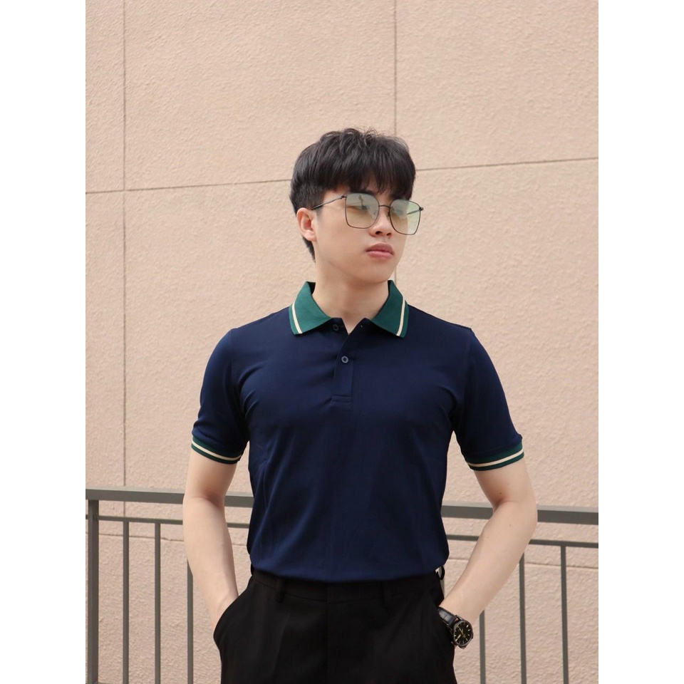 Áo thun polo cổ tròn trơn form body/AT80