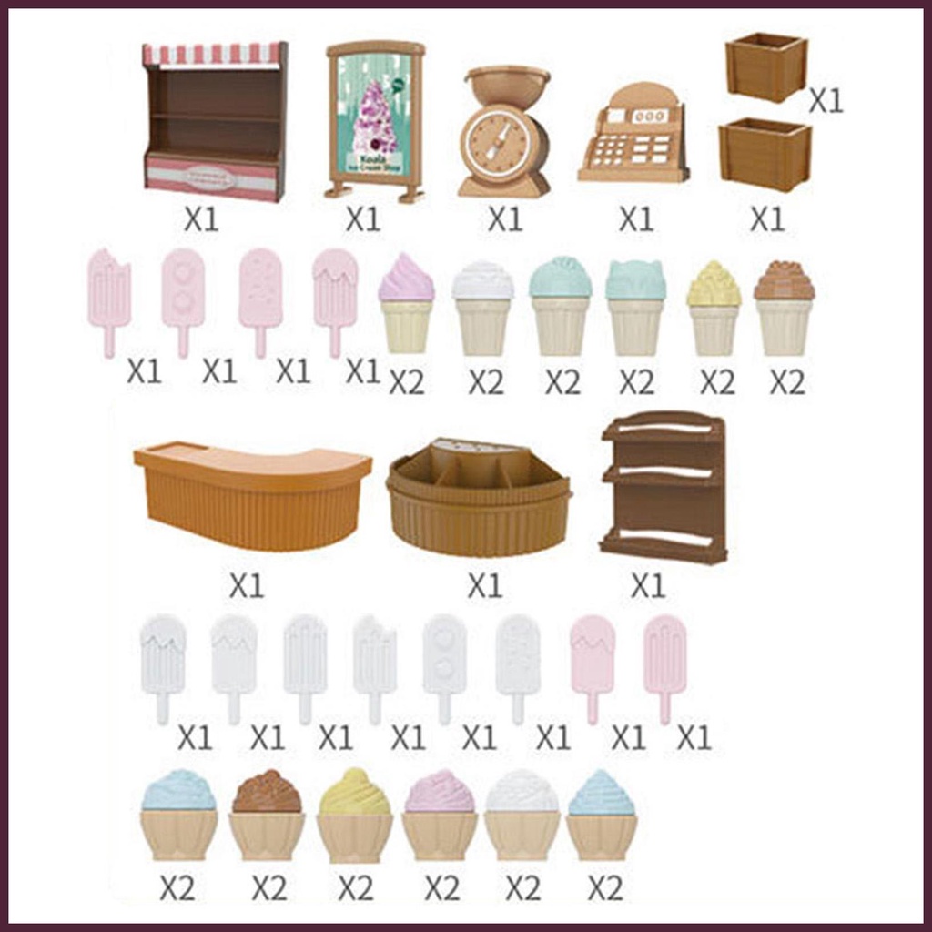 Bộ Đồ Chơi Nội Thất Trang Trí Nhà Búp Bê Tỉ Lệ 1: 32