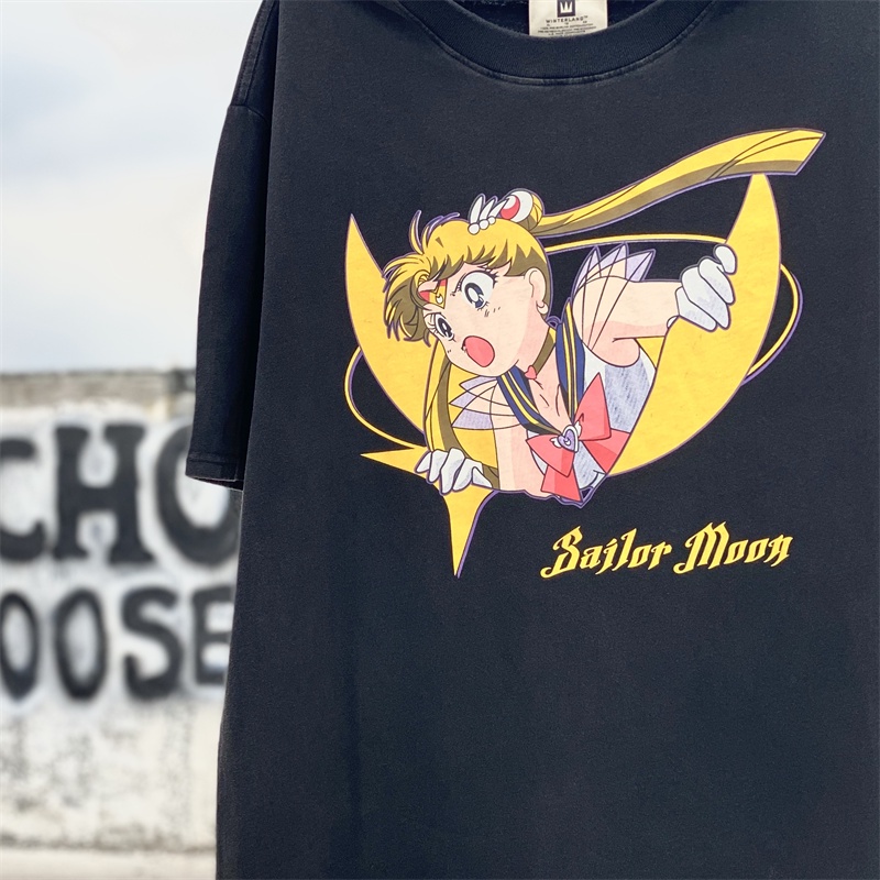 S-ailor-moon - Áo Thun Tay Ngắn Cổ Điển In Hình Thủy Thủ Mặt Trăng Nước Đá Cổ Điển Thời Trang Mới Nhất