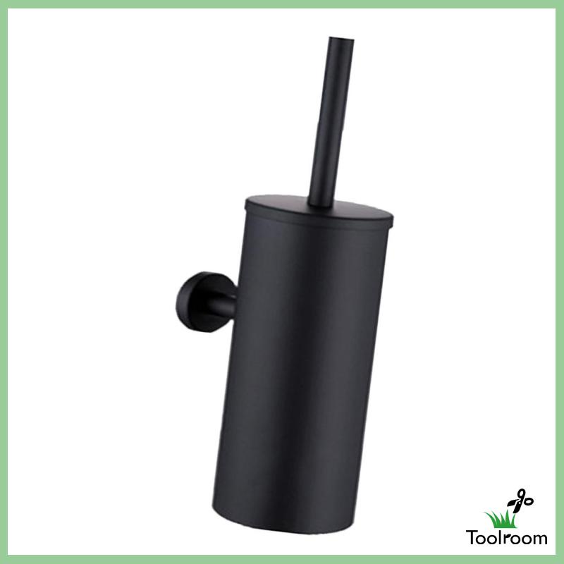 Đầu Bàn Chải Vệ Sinh Toilet Gắn Tường Màu Đen Nhám Tiện Dụng