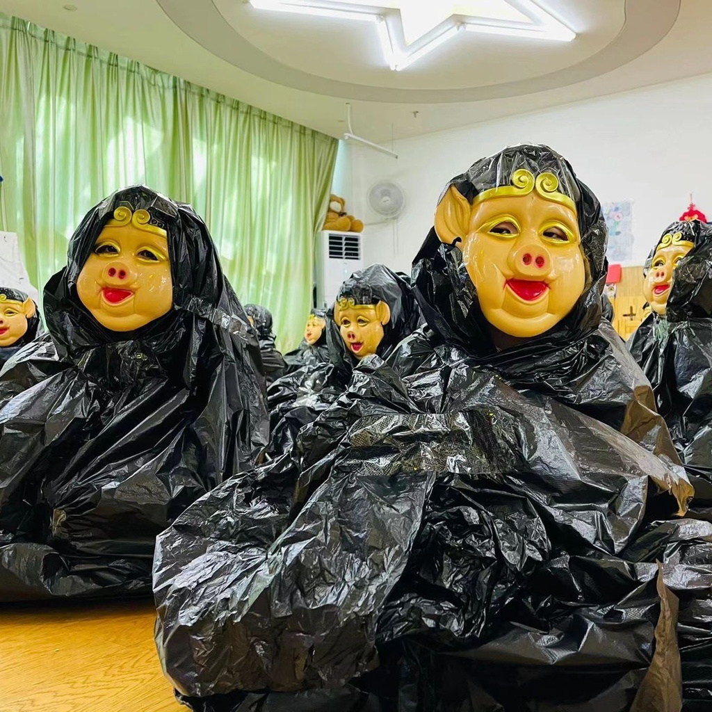 Tik Tok Mặt Nạ Chú Heo Bajie Nhỏ Nhắn Tương Tác Giữa Cha Mẹ Và Bé
