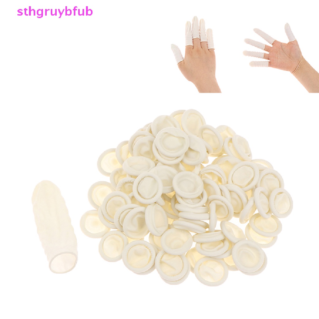 Set 100 / 200 / 300 Găng Tay Nhựa Latex Bảo Vệ Ngón Tay Khi Làm Móng