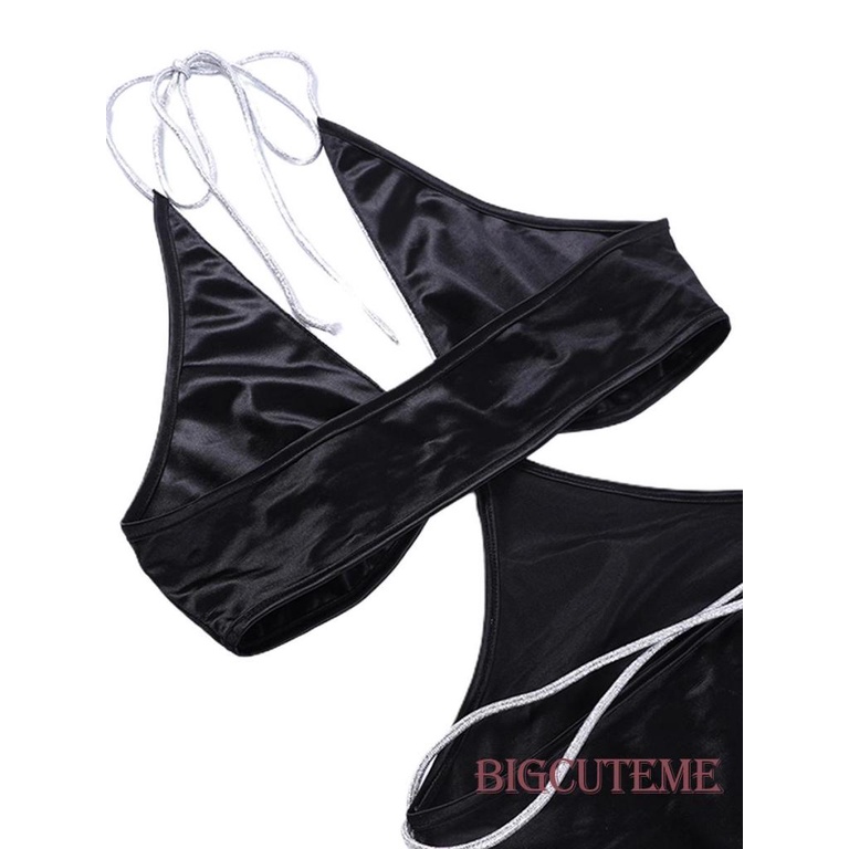 [] - Đầm Midi Không Tay Cổ Chữ V Cắt Xẻ Hở Lưng Màu Đen / Tím / Mơ Mộng Cho Nữ