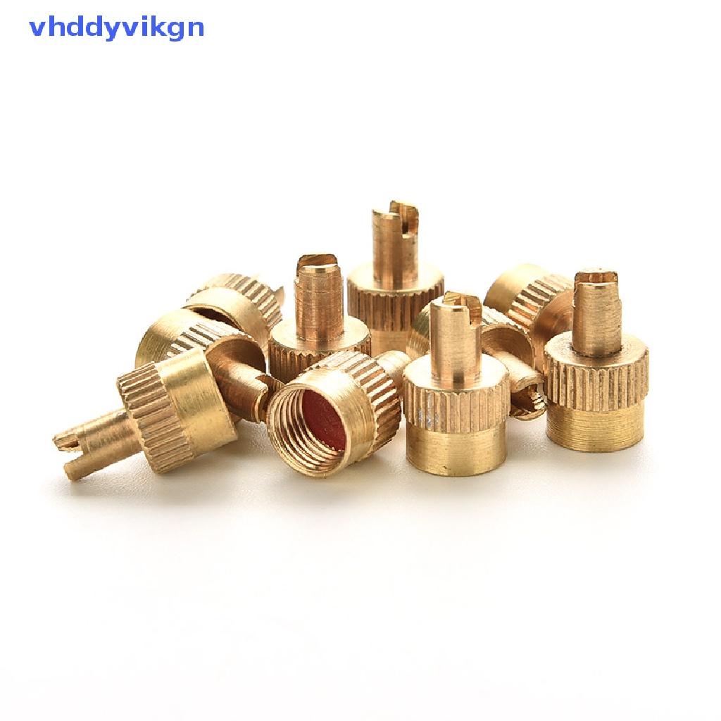 Set 10 Nắp Van Xe Hơi Bằng Kim Loại Chrome Kèm Dụng Cụ Tháo Lõi