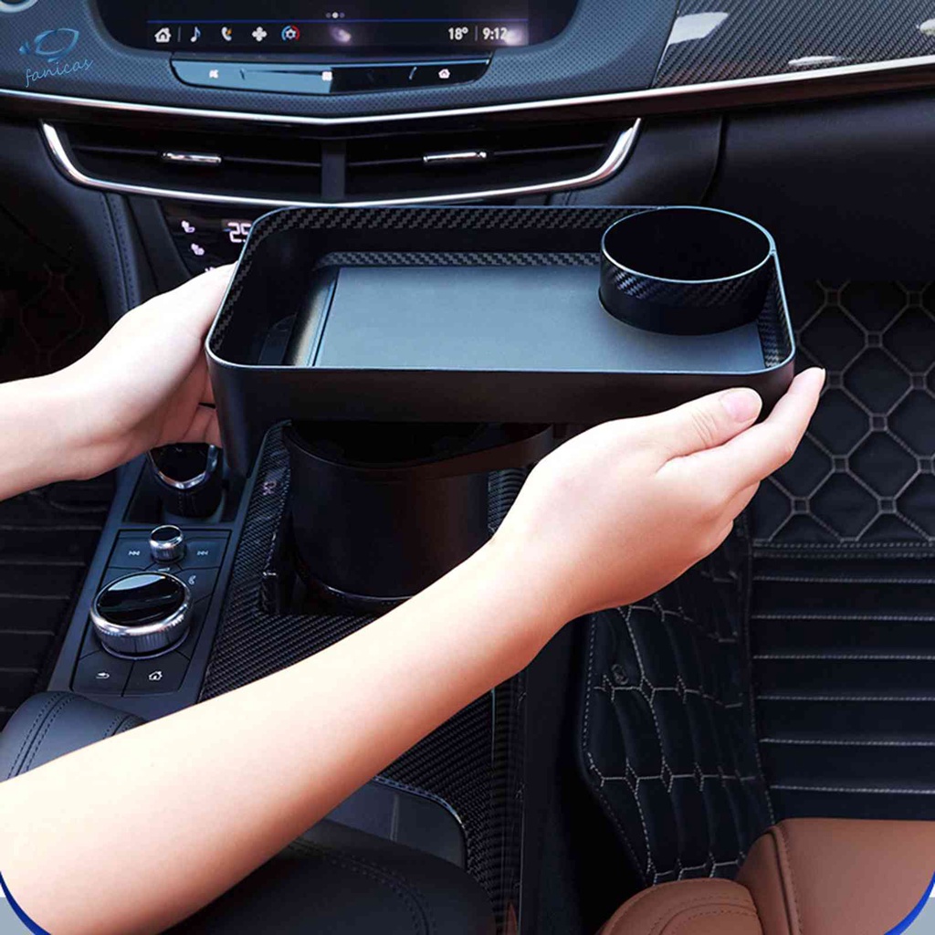 Giá Đỡ Cốc Nước Trên Xe Hơi Có Khay Tháo Rời Được Tiện Lợi