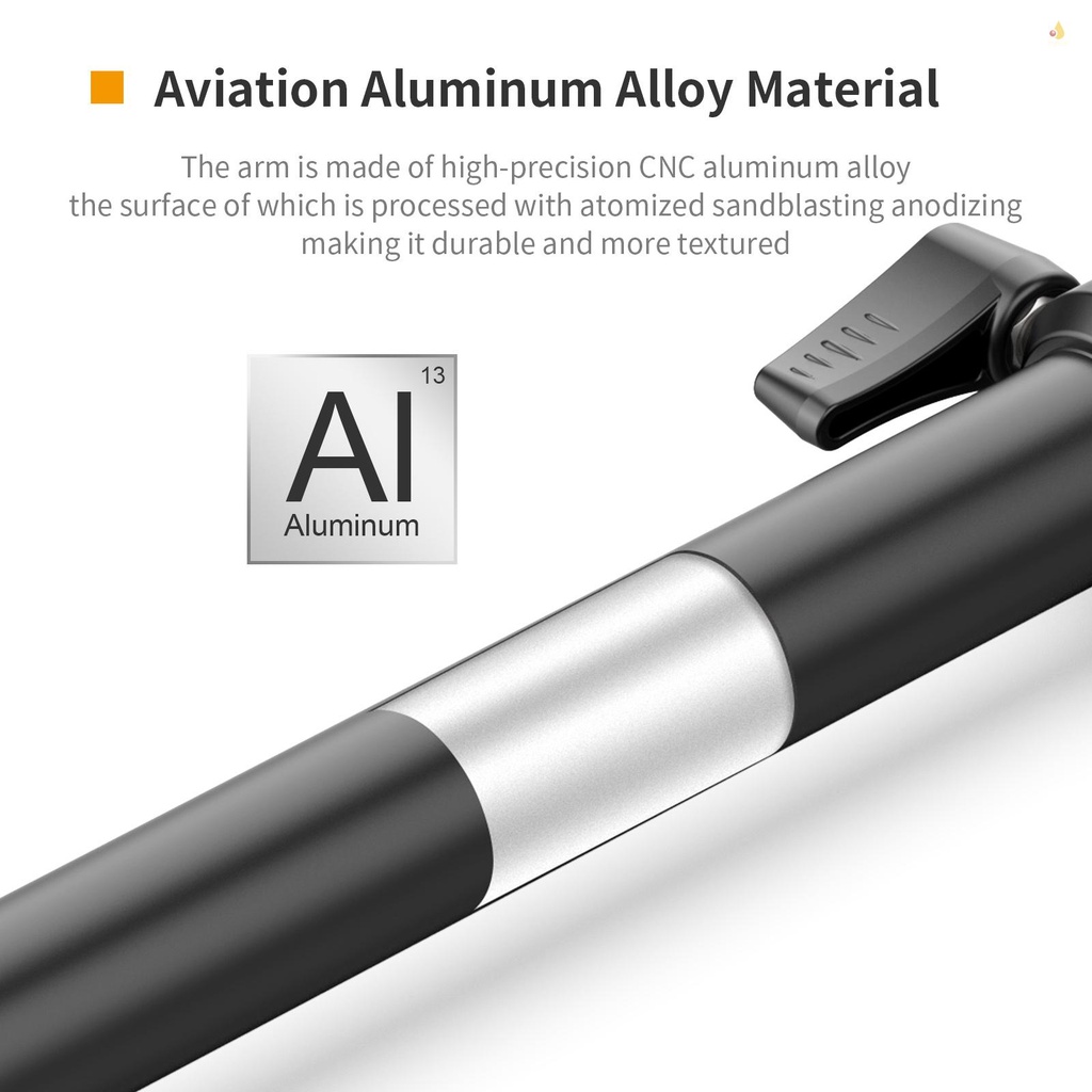 Giá Đỡ Live Stream VIJIM LS08 3 Phần Tay Nối Dài Linh Hoạt Bằng Hợp Kim Nhôm 1 / 4 Inch Vít 360° Túi Đựng Đồ Dùng Đầu Bi Xoay Được 1KG 1KG Tiện Dụng