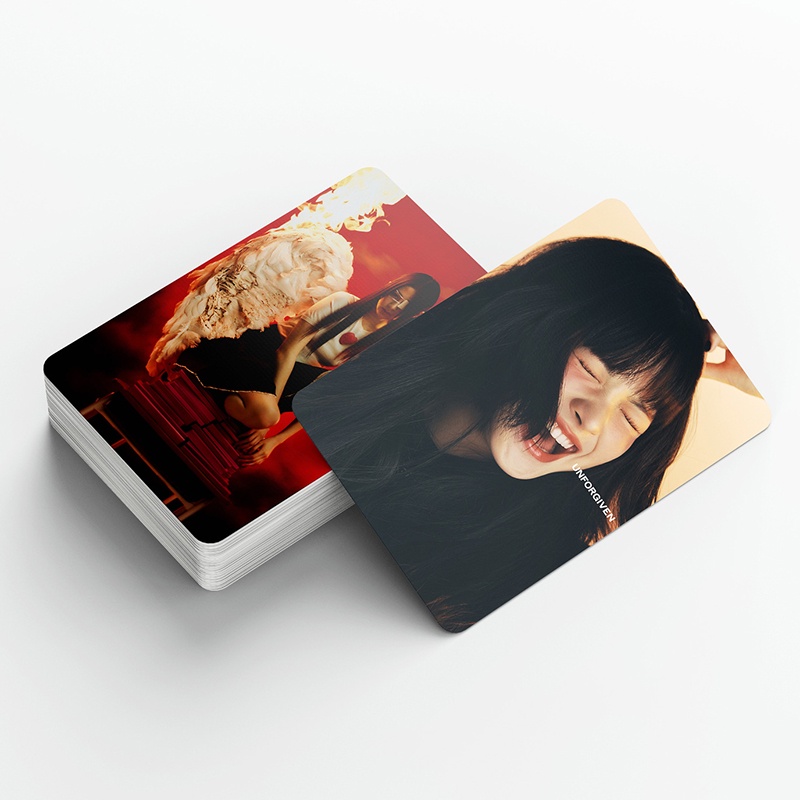 LE SSERAFIM UNFORGIVE Hộp 55 Ảnh LOMO Card Chưa Được Tặng Kèm Hình Thẻ LOMO