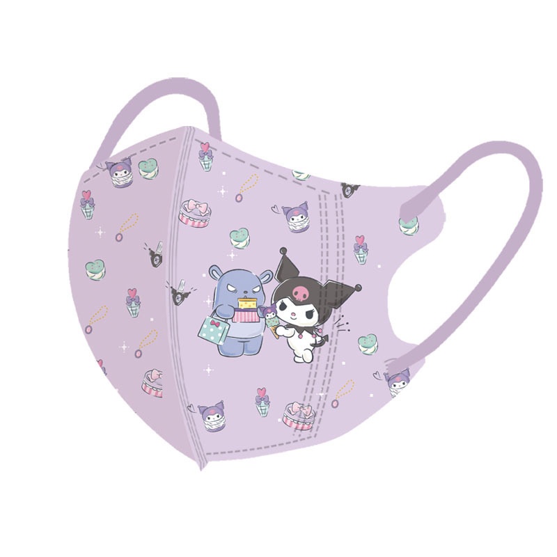 Khẩu Trang Bốn Lớp Họa Tiết Mèo 3D Dễ Thương Dành Cho Trẻ Em 3-12 Tuổi