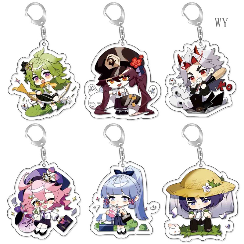 Móc Khóa Hình Nhân Vật Anime Genshin Va Chạm Trong Game