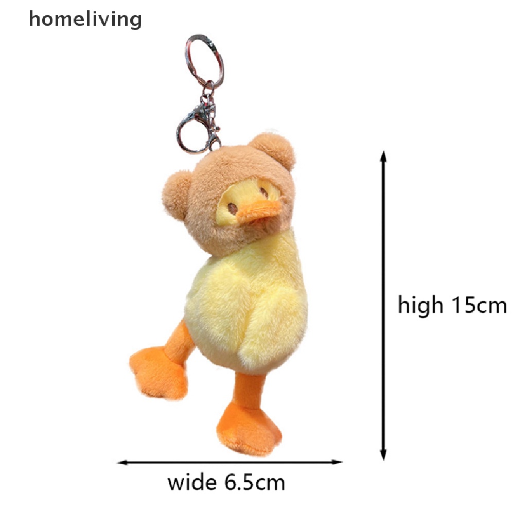 Móc Khóa Hình Vịt Nhồi Bông Sáng Tạo Dễ Thương