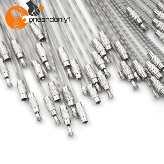 Set 10 Dây Móc Khóa Bằng Thép Không Gỉ Đa Năng Tiện Dụng