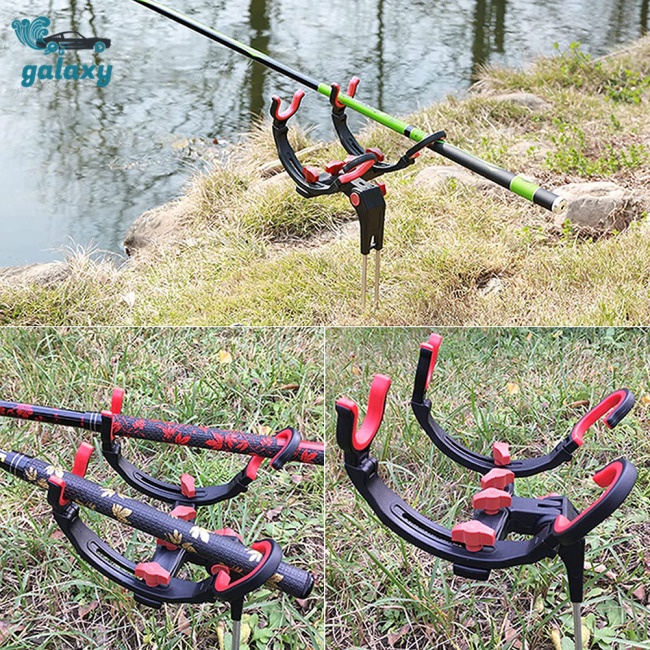 Galaxy Giá Đỡ Cần Câu Cá 2 Ngăn Xoay 360 Độ Tiện Dụng