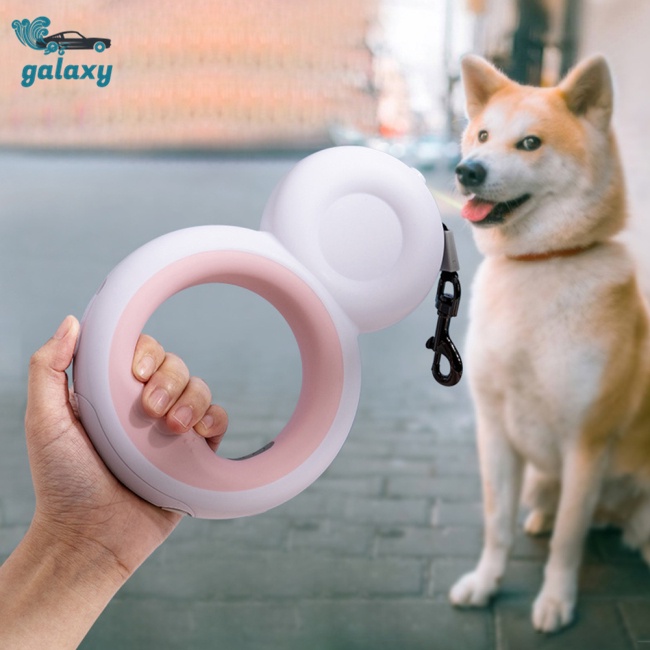 Galaxy Dây Dắt Thú Cưng Đi Dạo Tự Động Có Đèn Led An Toàn