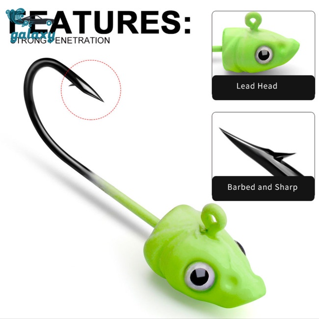 Galaxy Set 5 Mồi Giả Nhử Cá 3.5g / 5g / 7g Gắn Kèm Móc Câu