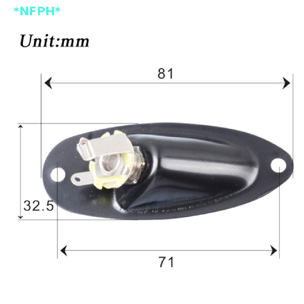 Phích Cắm Đầu Ra 1 / 4 &quot;Chuyên Dụng Dành Cho Đàn Guitar Điện Mới Áo Thun Thiết Kế Mới Năng Động Thời Trang