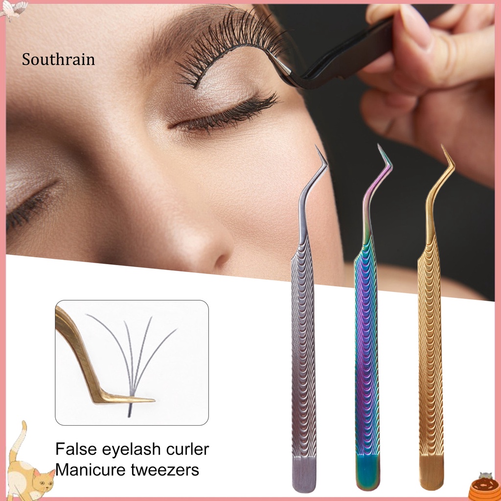 Nhíp Gắp Lông Mi Giả Bằng Thép Không Gỉ Chống Tĩnh Điện Độ Chính Xác Cao