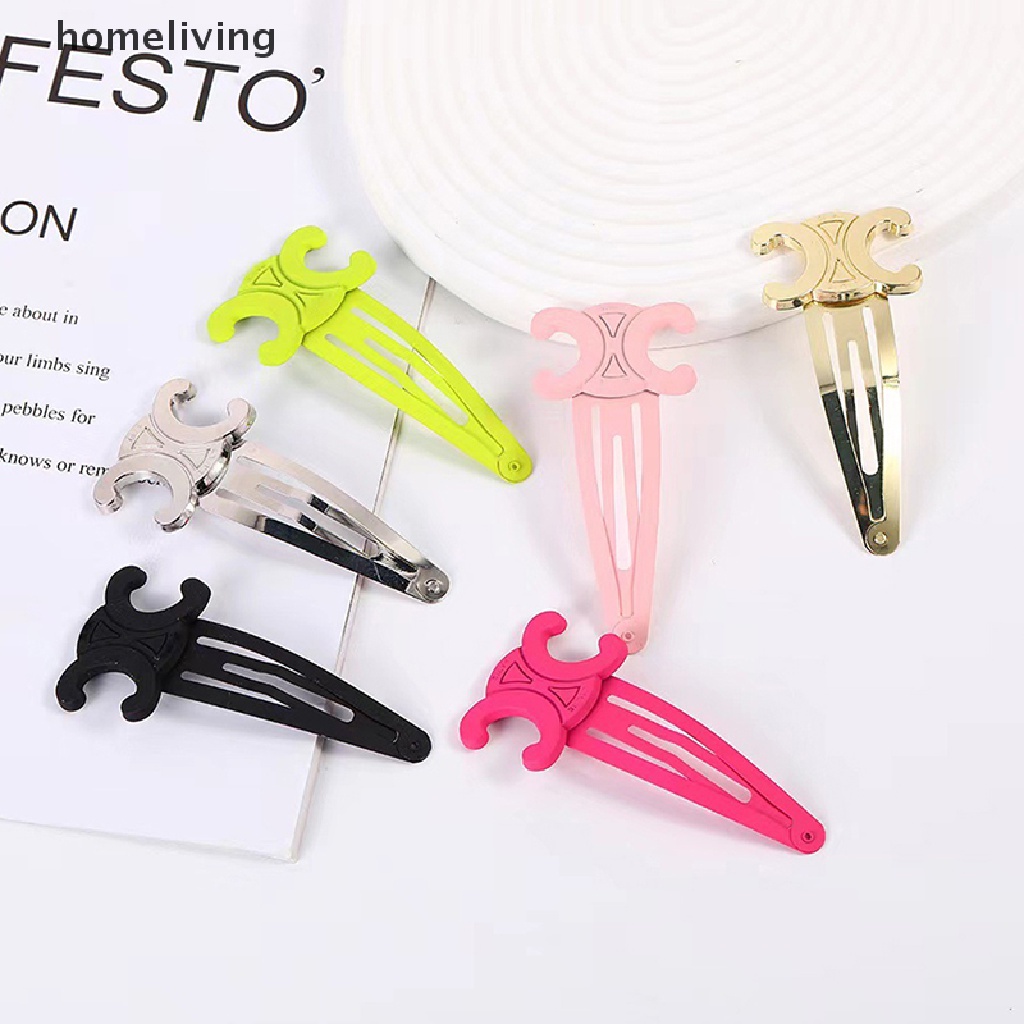 Kẹp Tóc Kim Loại 8cm Màu Vàng Thời Trang Hàn Quốc Cho Nữ