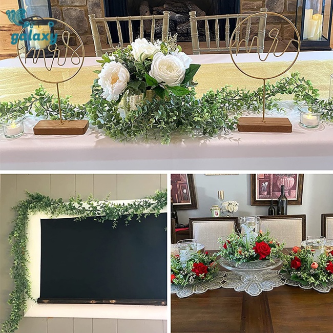 Dải Dây Lá Bạch Đàn Nhân Tạo Dài 1.8M Dùng Trang Trí Tường Đám Cưới