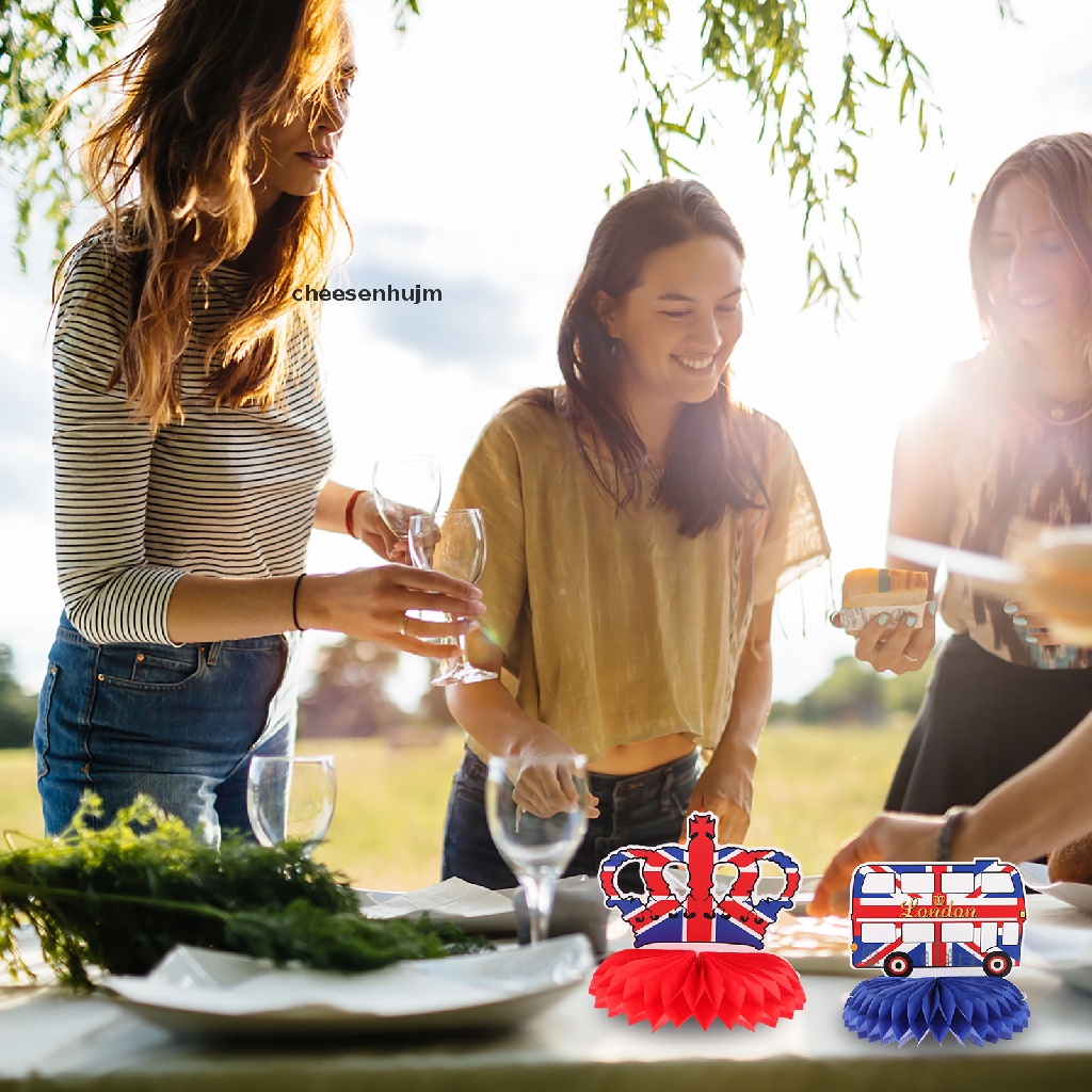 Set 9 Phụ Kiện Trang Trí Bàn Kích Thước 220x130cm Họa Tiết Tổ Ong Độc Đáo