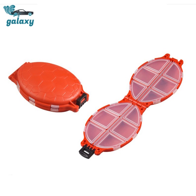 Galaxy Set 2 Hộp Đựng Dụng Cụ Câu Cá 12 Ngăn Hình Rùa Nhiều Màu Sắc