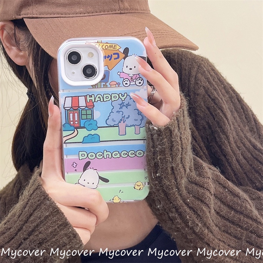 Ốp Điện Thoại Silicon Mềm Hình Cún Hoạt Họa Cho iPhone 14 13 12 11 Pro Max X XR Xs Max 6 7 8 Plus