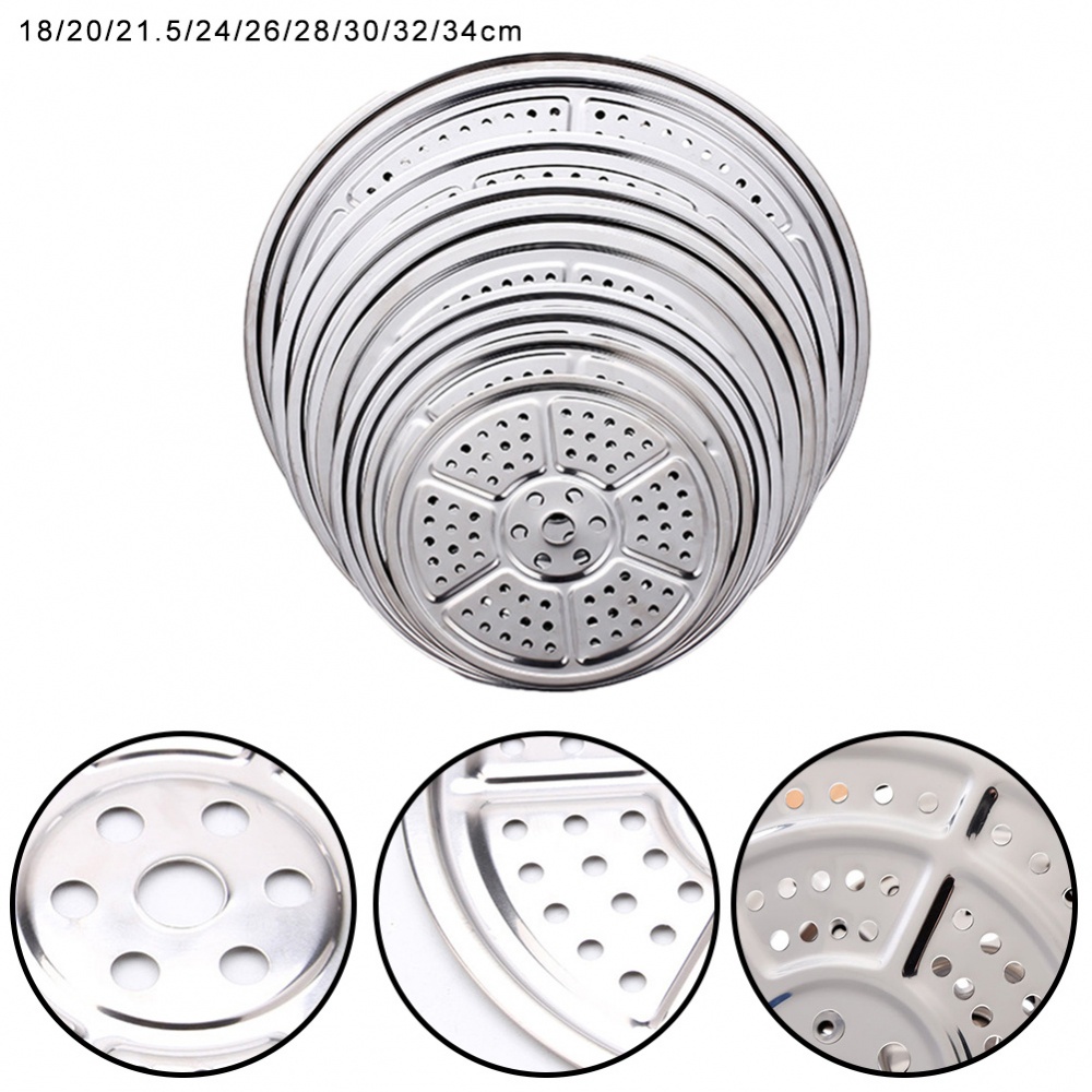 Khay Hấp Thực Phẩm Bằng Thép Không Gỉ 18-34cm