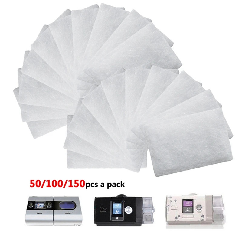 Set 100 Tấm Lọc Cotton Thay Thế Dành Cho Máy Lọc Không Khí ResMed AirSense 10 AirCurve10 S9 CPAP