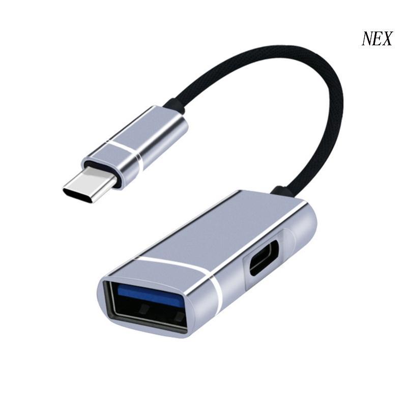 Bộ Chia Cổng Sạc USB C Tốc Độ Cao 2 Trong 1 Kèm Sạc PD