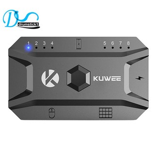 Adapter chuyển đổi chuột và bàn phím bluetooth 5.0 không dây hỗ trợ 8 thiết bị cho máy tính bảng / laptop / mobile