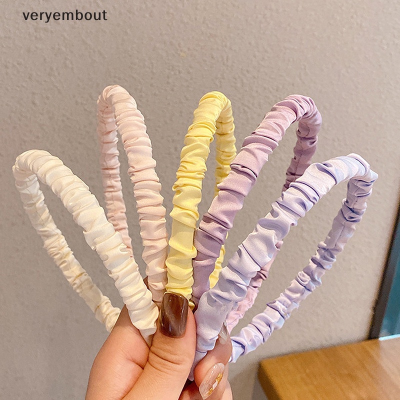 Băng Đô Mềm Xếp Ly Thời Trang Cá Tính Cho Nữ