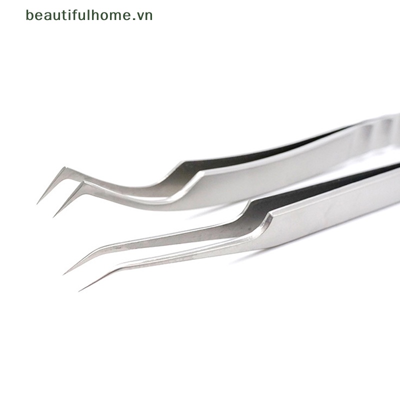 1 Nhíp Đầu Cong / Thẳng / Nhíp Làm Đẹp Lông Mi / Lông Mày Chuyên Dụng