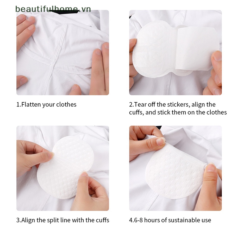 Bộ 20 Miếng Dán Thấm Hút Mồ Hôi Vùng Da Dưới Cánh Tay