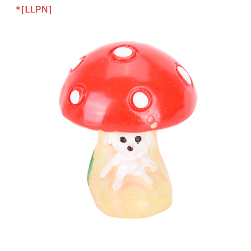 [loyaltysun] Đồ trang trí Ngôi Nhà Nấm Bằng Nhựa Resin Thủ Công Trang Trí Sân Vườn Chào Mừng