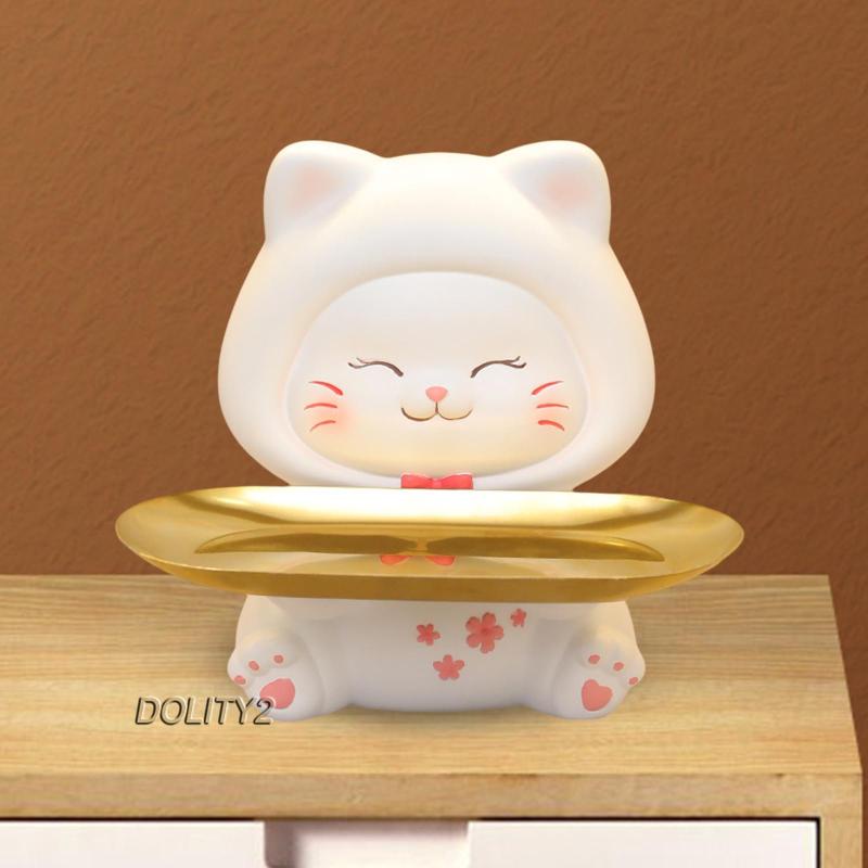 [Dolity2] Khay Đựng Chìa Khóa Điêu Khắc Hình Động Vật Bằng Nhựa Resin Cho Văn Phòng