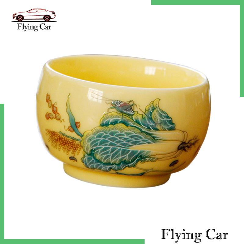 Cốc Uống Trà Bằng Sứ Handmade Phong Cách Trung Hoa Cho Gia Đình / Văn Phòng Lzdjfmy2