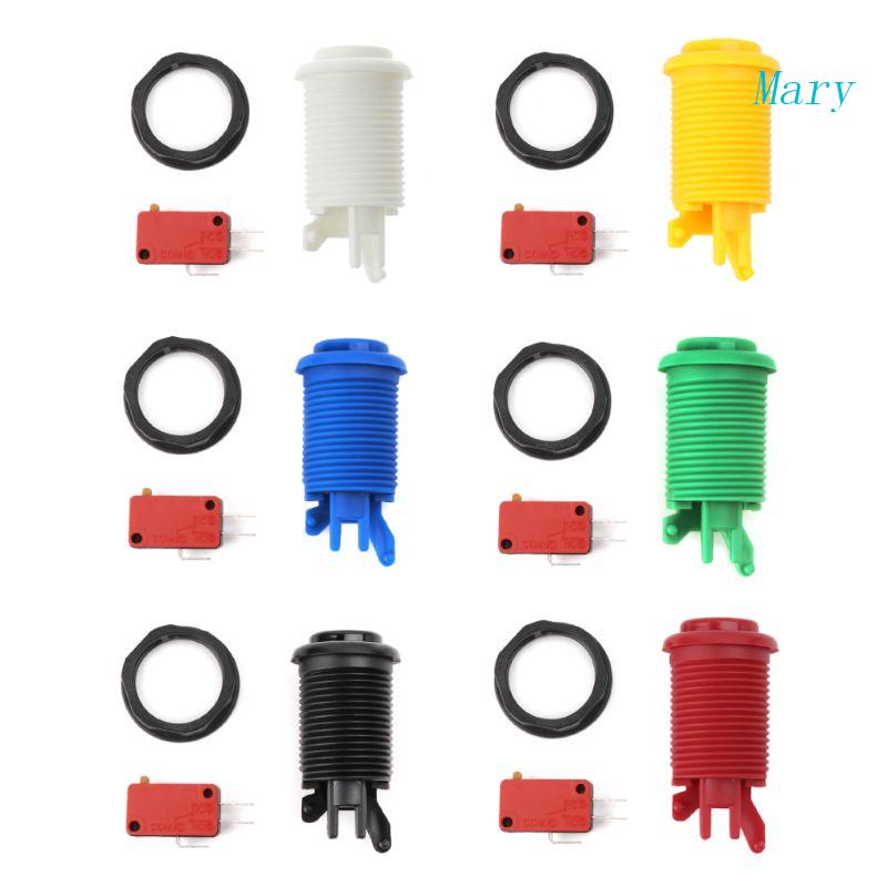 Nút Nhấn Công Tắc Micro US Ba Chân Hình Tròn Lớn Dành Cho Máy Chơi Game Arcade