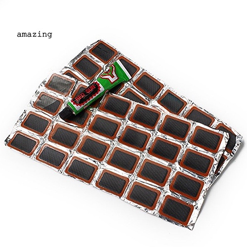 Bộ 48 Miếng Cao Su Vá Lốp Xe Đạp + Keo Dán