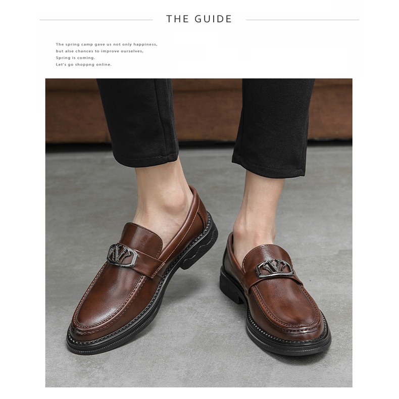 Giày Brogues Phong Cách Ý Thoải Mái Chất Lượng Cao Cho Nam