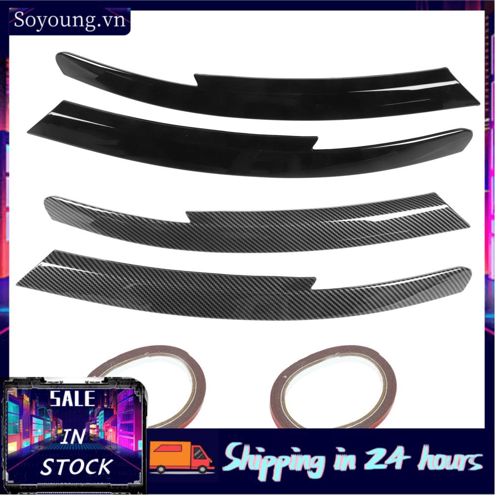 Soyoung Headlamp Eyelids Cover  Protective Scratch Resistant Headlight Eyebrow Trim Perfect Match 2Pcs for Commodore HSV