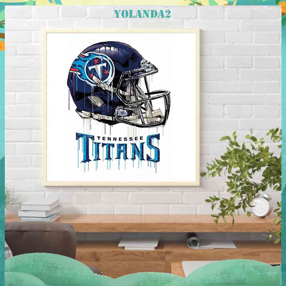 Tranh Đính Đá Kim Cương Toàn Bộ 5D DIY Hình Tennessee Titans