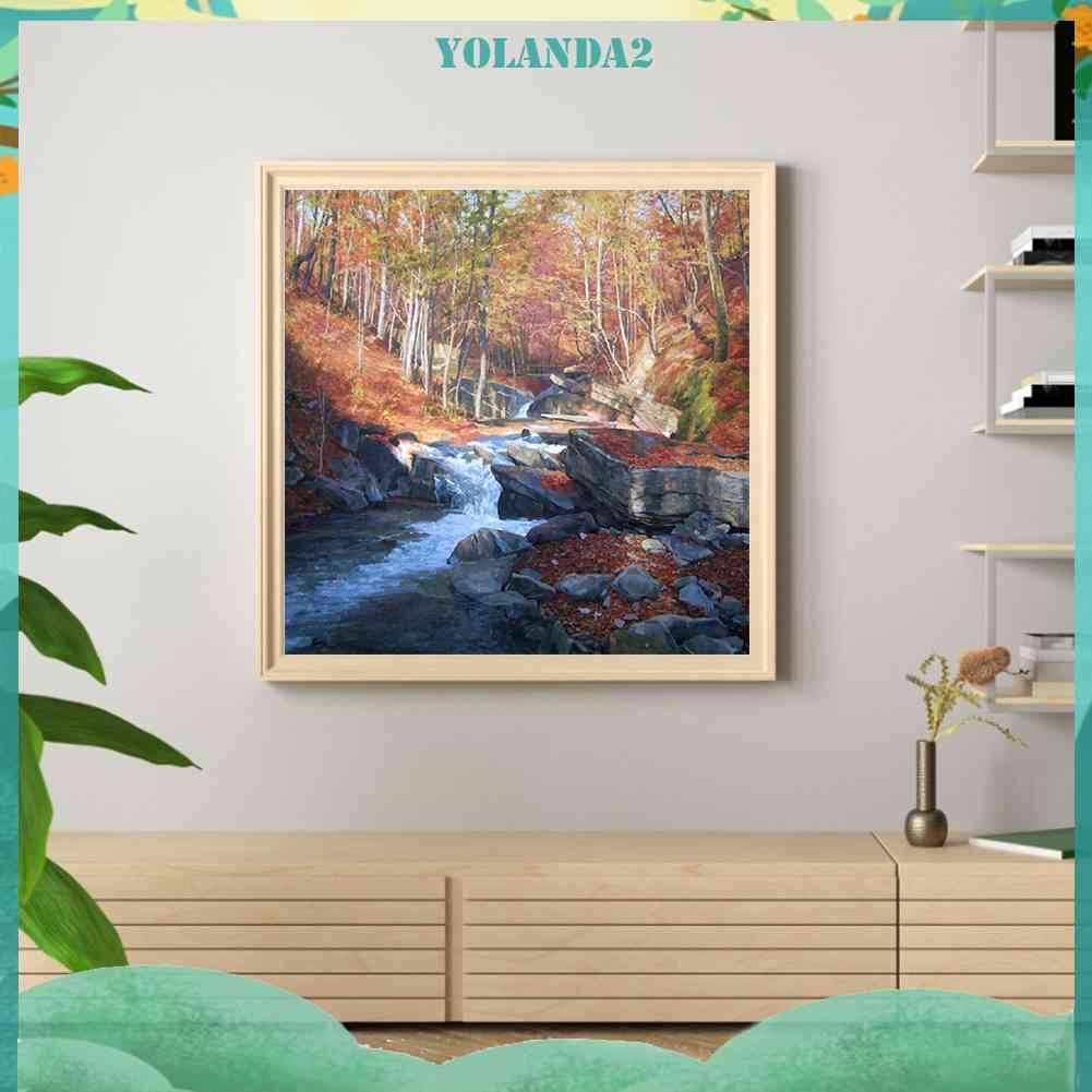 Bộ Tranh Đính Đá 5D Toàn Diện Họa Tiết Ngọn Núi Độc Đáo DIY Dùng Trang Trí