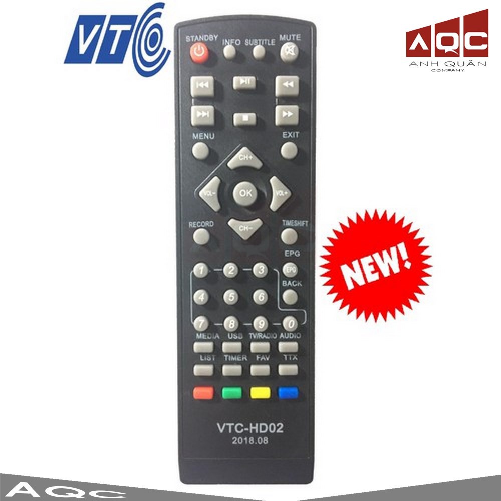 Điều Khiển Đầu Kĩ Thuật Số VTC HD02 ( dùng cho VTC T205)