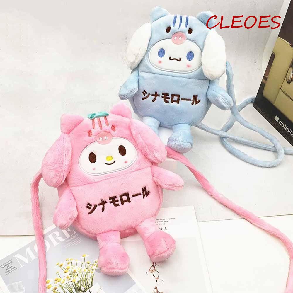 Túi Đeo Chéo Mini Đựng Điện Thoại Họa Tiết Hoạt Hình Melody Cinnamoroll Dễ Thương Cho Bé Gái